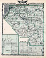 St. Clair County Map, Lebanon, Carlyle, Illinois State Atlas 1876
